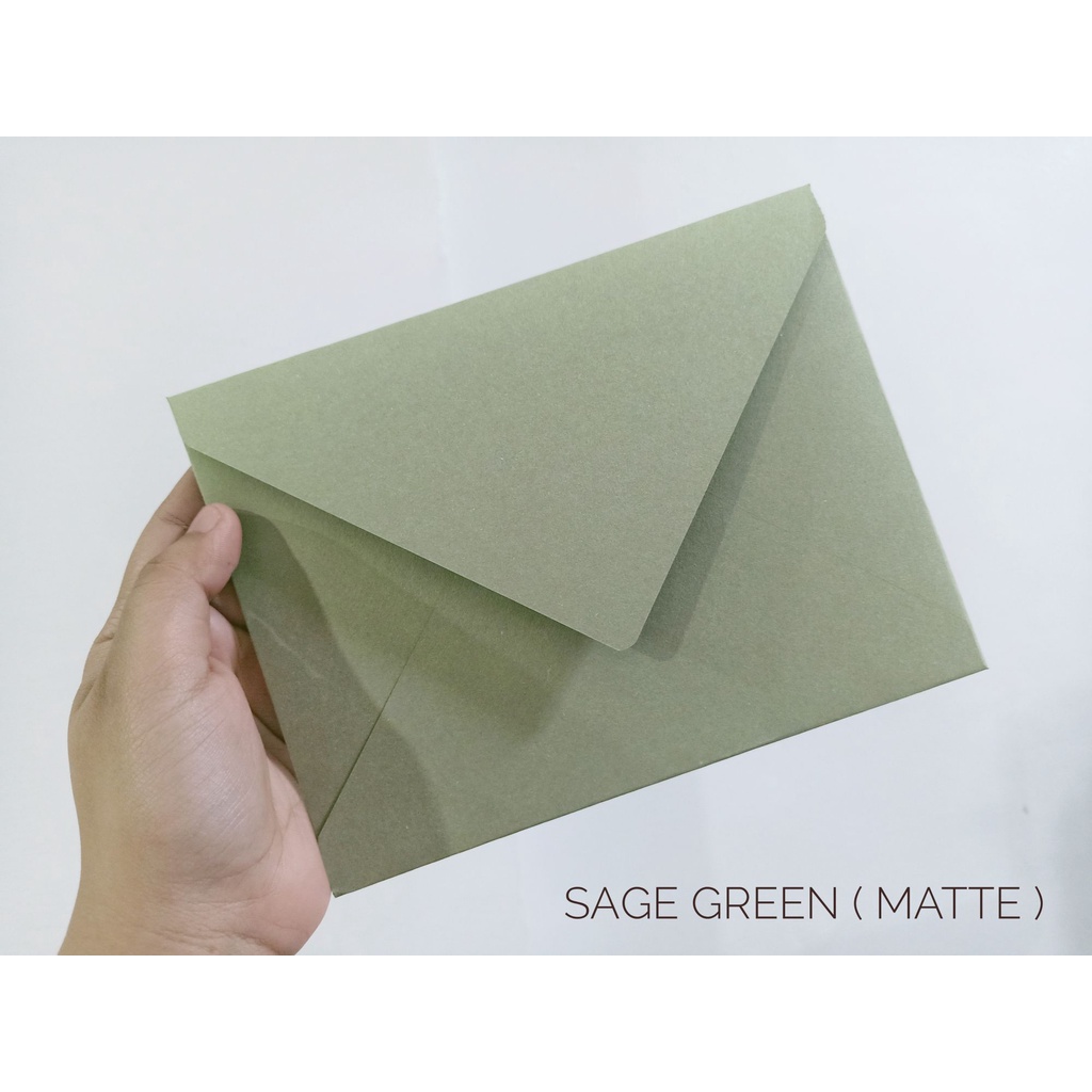 Sage Green Envelope ( 5x7 ) Wedding Invitation Envelope DIY wedding