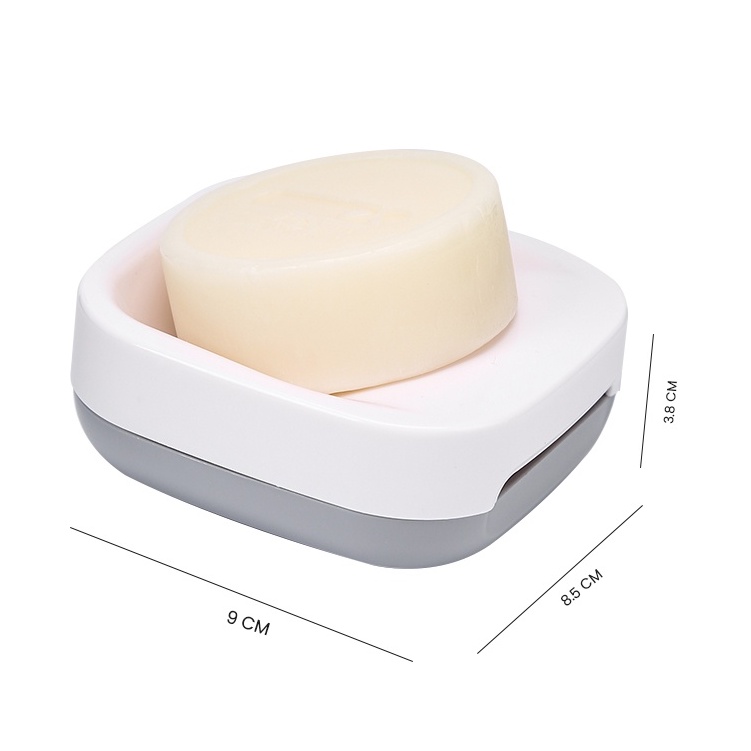 LOCAUPIN Bathroom Storage Bar Soap Holder Box Shelf Case Toothbrush