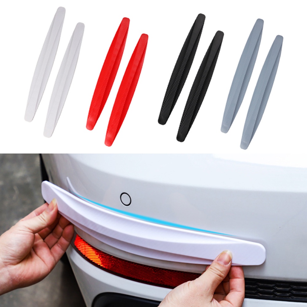 Front Bumper Door AntiScratch Stickers 40x5cm Car Rear Bumper (Set Of