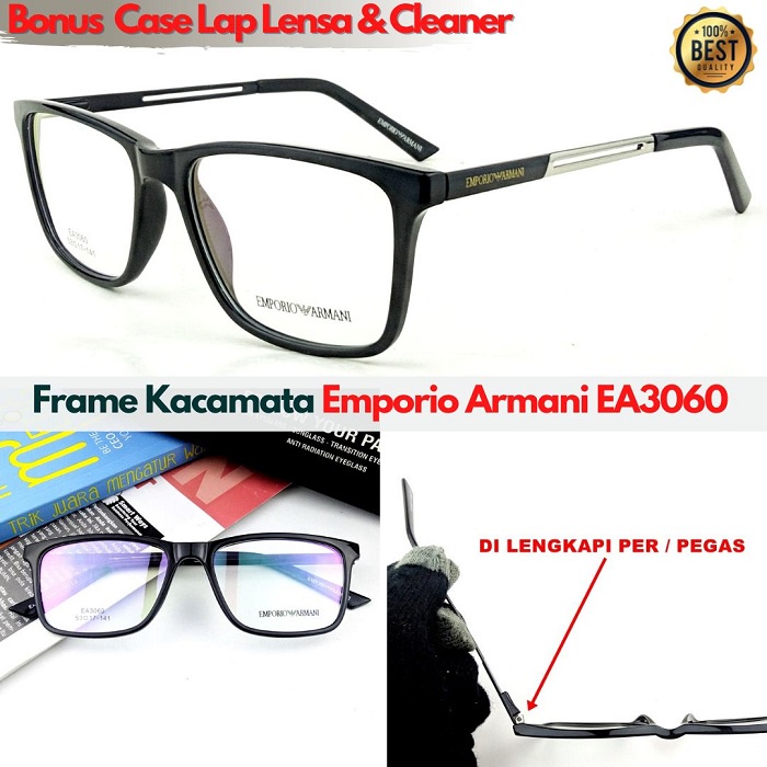 PRIA Emporio EA3060 Men's Eyeglass Frames Glasses Frames For Men Can