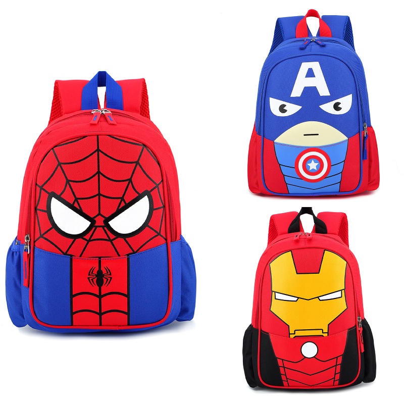 Student Backpack Cartoon Cute Children's Zippers Nylon Schoolbag