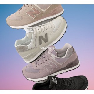 New balance pebbled on sale street 574 sneakers ivory