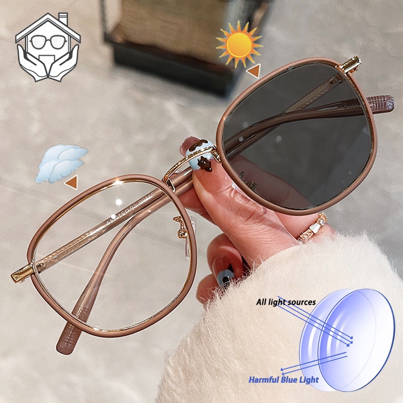 Photochromic Anti Radiation Glasses For Women Men Sunglasses Eyeglasses