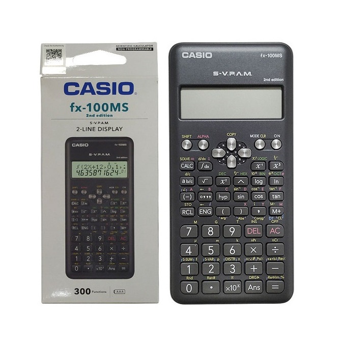 100% Original Casio Fx-100MS 2nd Edition Scientific Calculator (FX ...