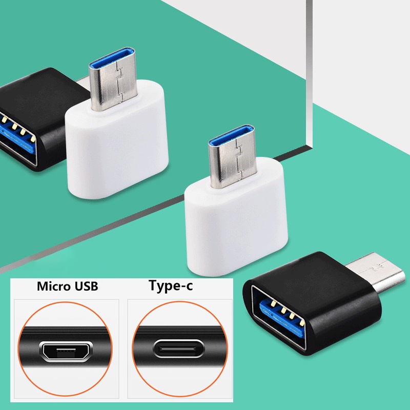 Universal Usb Type C Adapter Mini Otg Micro Usb To Usb Converter For Android Phones Tablet Type