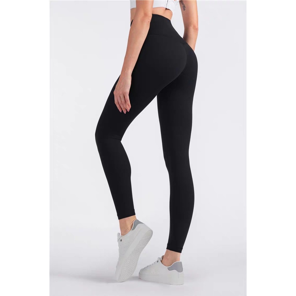 Black Leggings for Women With 5 High Waist, Slimming, Yoga Pants