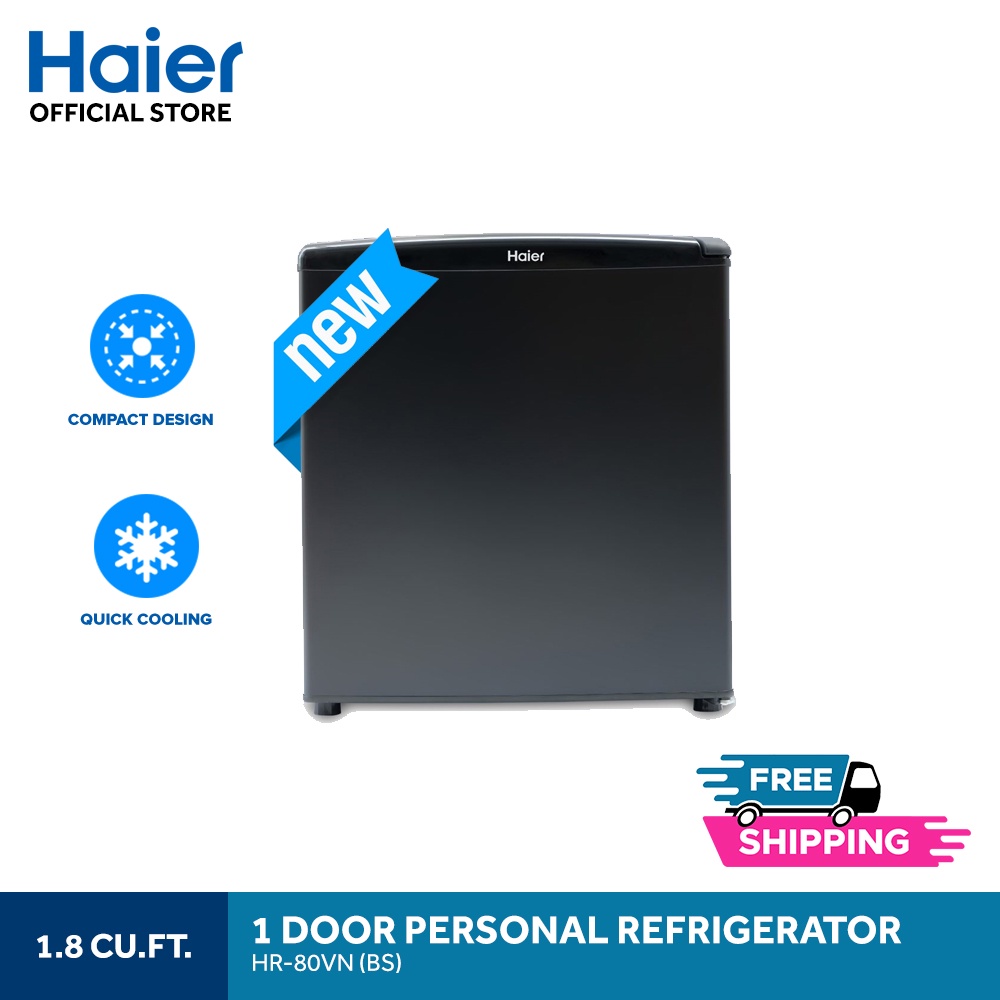 Haier mini deals fridge with freezer