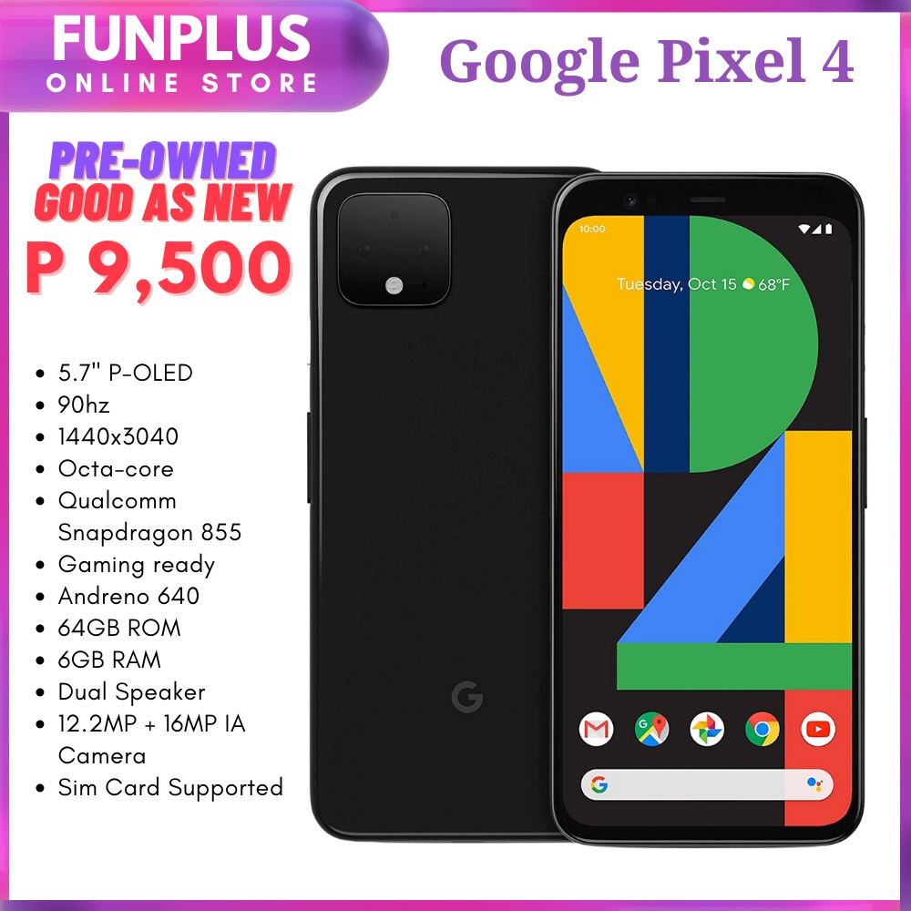 GOOGLE PIXEL 4 Android Phone 6GB Ram 64GB Storage 5.8 POLED Shopee Philippines