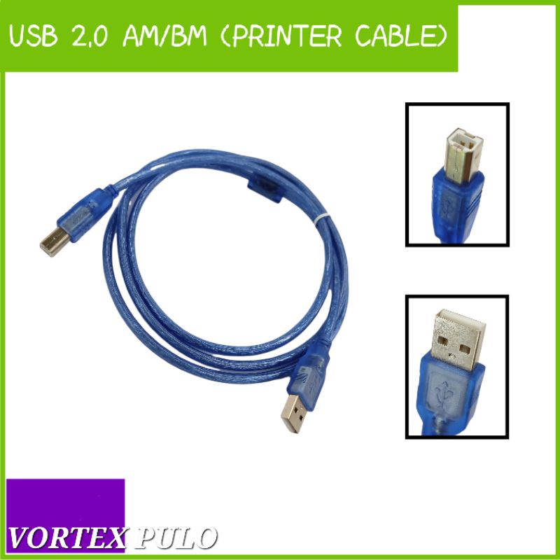 PRINTER CABLE ( USB 2.0 AM/BM ) Shopee Philippines