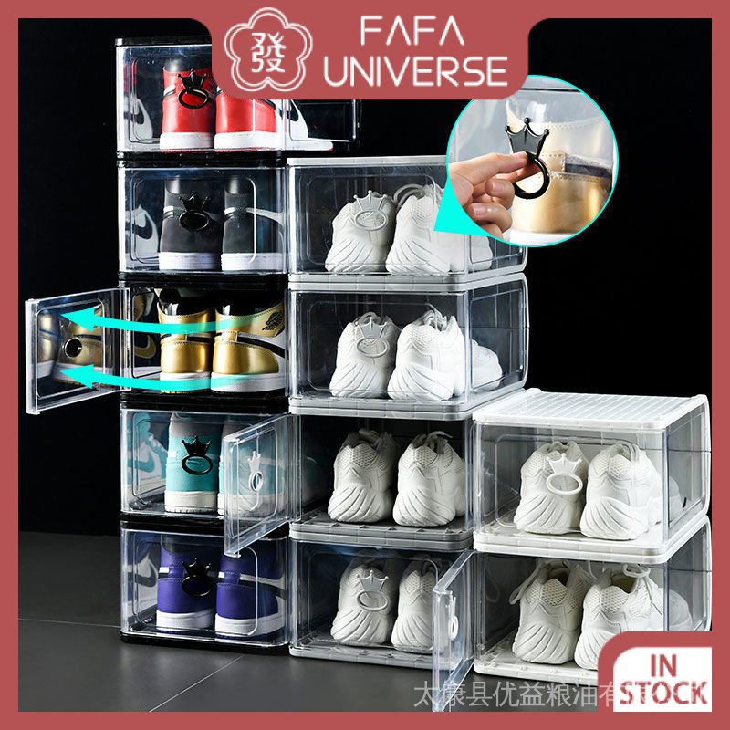Boxes / Big Capacity AJ Stackable Magnetic Opening Shoes Storage Shoe ...