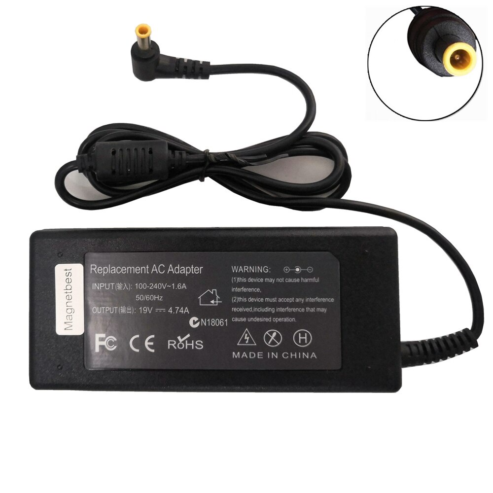 19V 4.74A 5.5*3.0mm 90W AC Adapter Charger For sumsung R522 R530 R580 ...