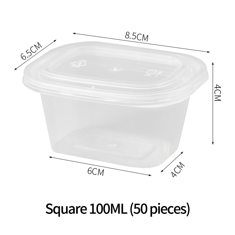 BLURVER~Sauce Box Conjoined Container Holder Packaging Plastic Salad ...