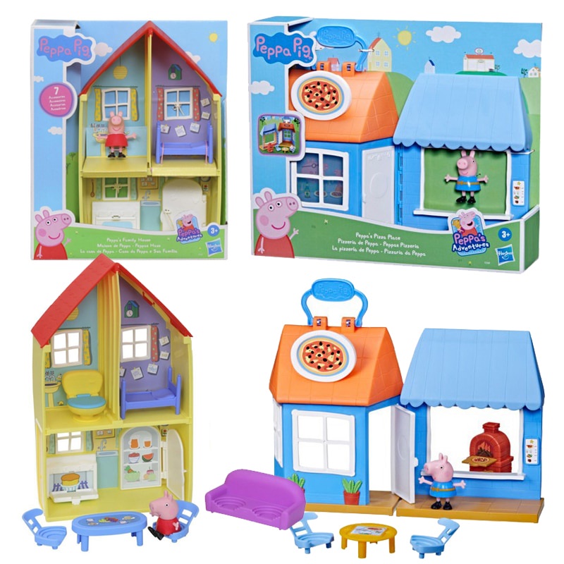 Hasbro Peppa Pig Peppas Adventures Peppas Family House Playset Pizza ...