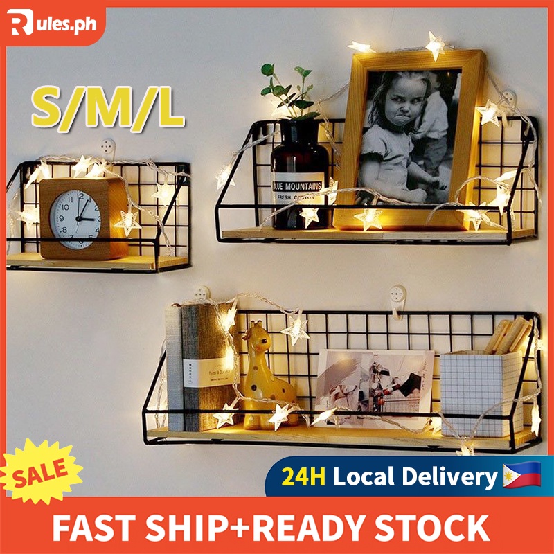 Rules Wall Storage Rack Hanging Shelf Metal Rack Home Decor Wall