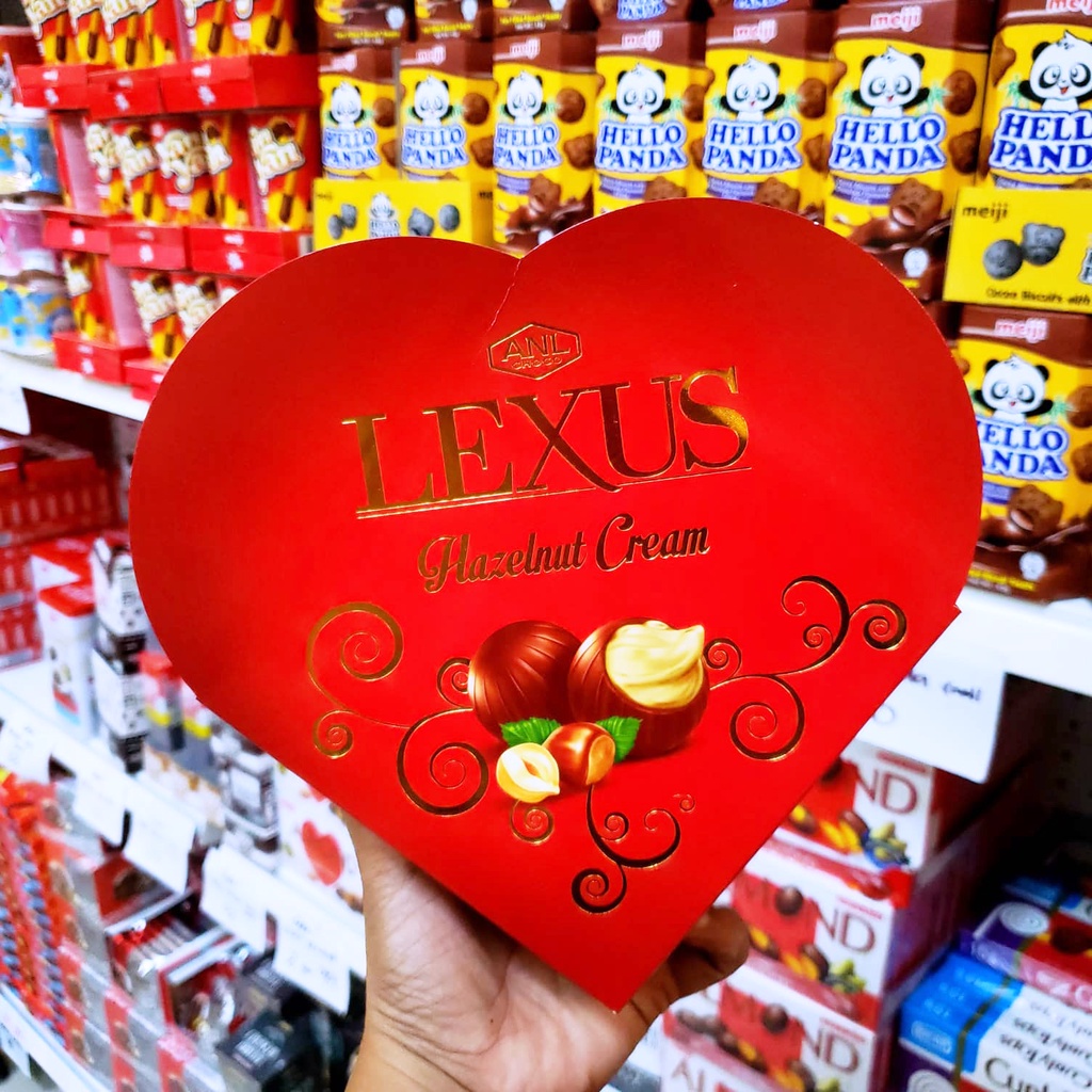 LEXUS Hazelnut Cream Chocolates In Heart 110g | Shopee Philippines