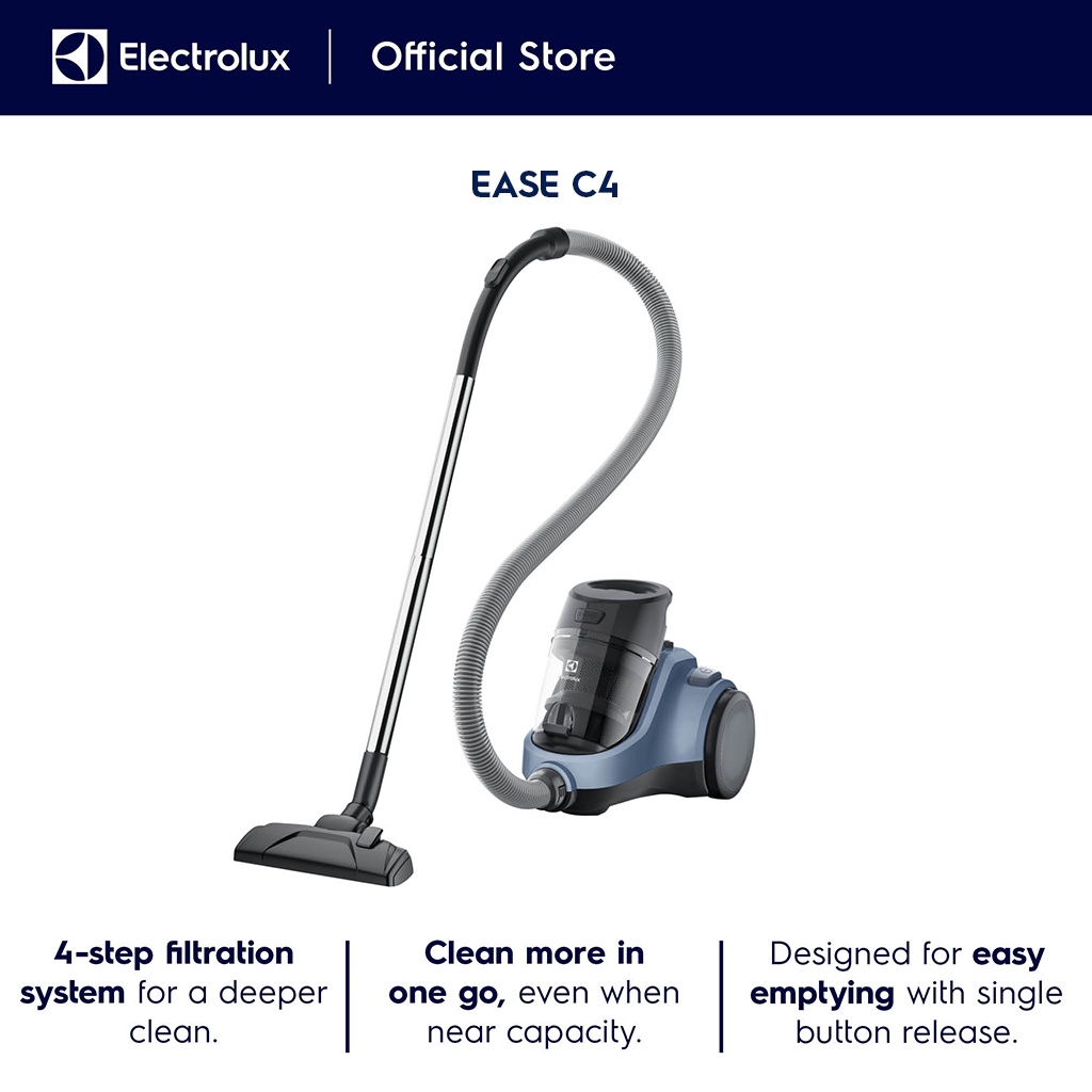 Electrolux EC412DB Ease C4 Cyclonic Bagless Vacuum Cleaner Denim Blue