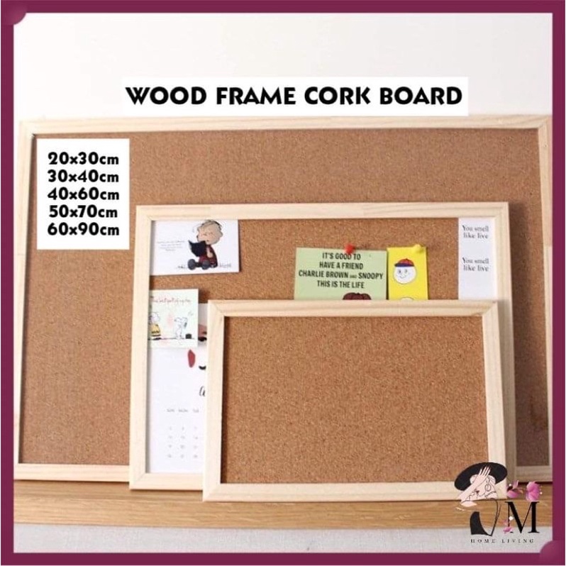 Cork Board Cork Board Wall Message Board Bulletin Board Wood Board ...