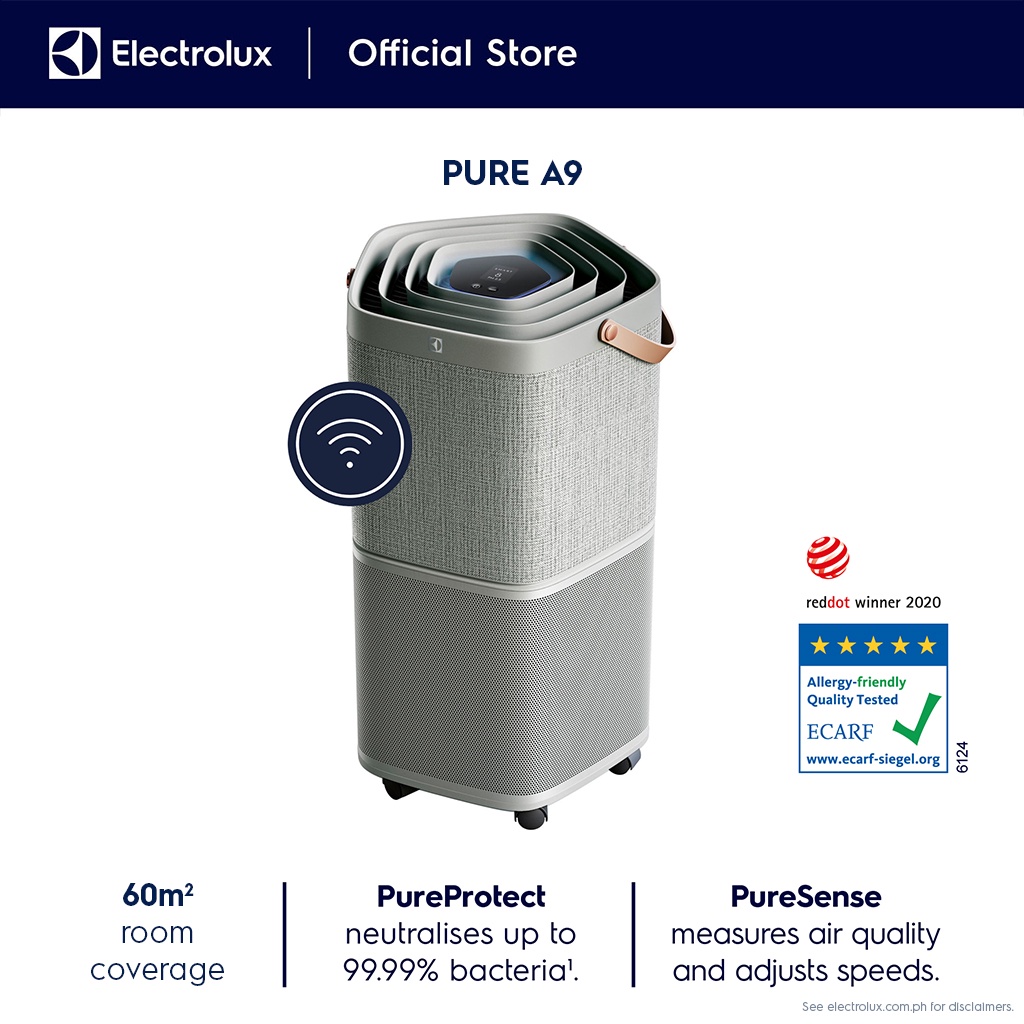 Electrolux PA91406GY (Pure A9) Grey Air Purifier Shopee Philippines