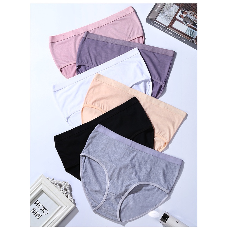 Big Sized Stretchable Panties Women Plus Size Cotton Underwear High ...