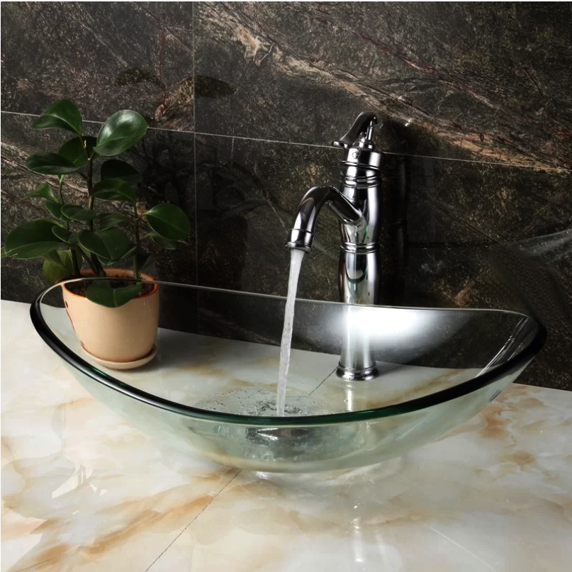 Glass Basin / Countertop wash basin / Bathroom sink / Bathroom wash