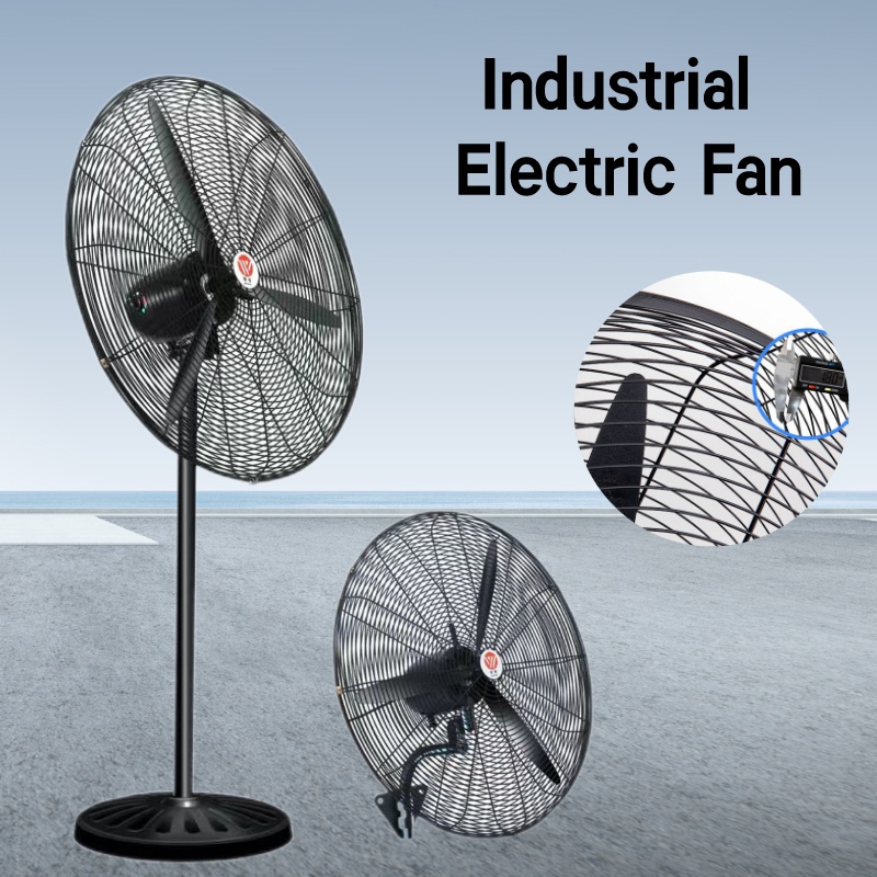 Stand Fan Industrial Electric Fan Heavy Duty 30 Inch Highpower Three