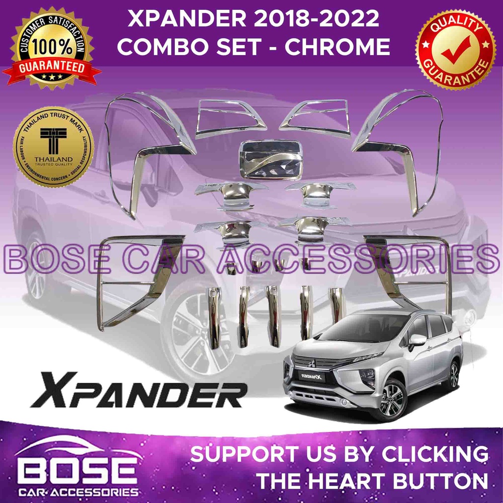 Mitsubishi Xpander Garnish Cover Set Chrome 2018 2021 / Mitsubishi