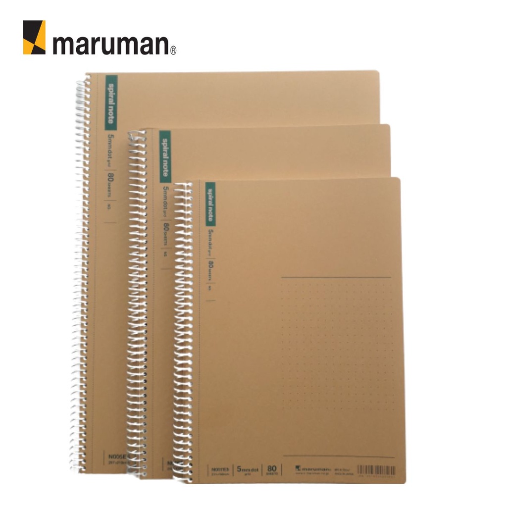 Maruman Spiral Note Basic 5MM Dot Grid (80 Sheets) | Shopee Philippines