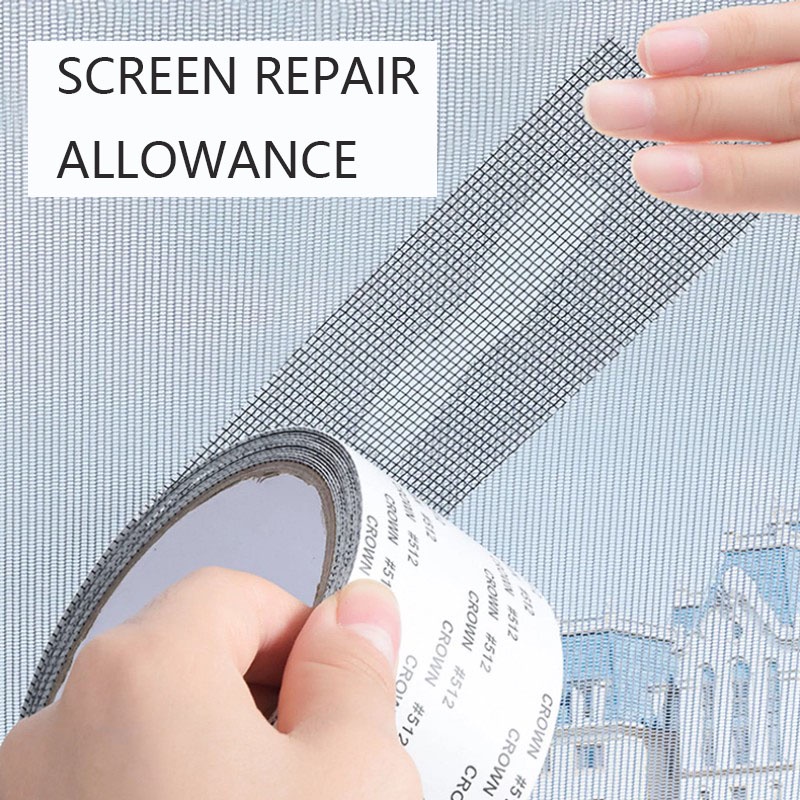 Screen Window Repair Subsidy Door Curtain Screen Mesh Patch Hole Sticker Self Adhesive Hole 2355