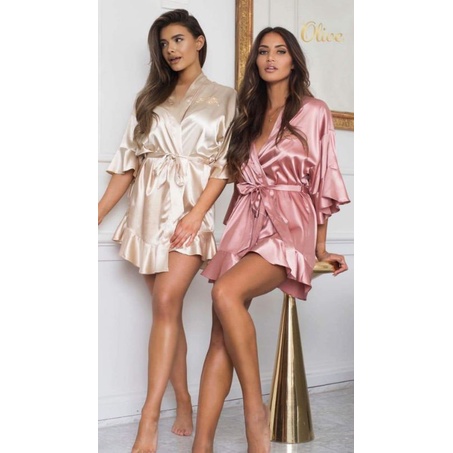 Special Robe for Bridesmaid with ruffles (available in all colors ...