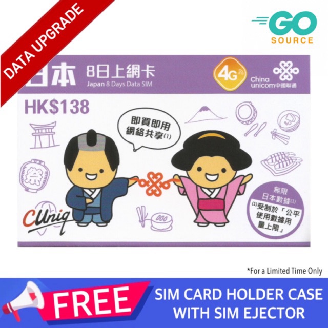 ♛Japan Unlimited Travel Data Sim Card 8 Days Shopee Philippines