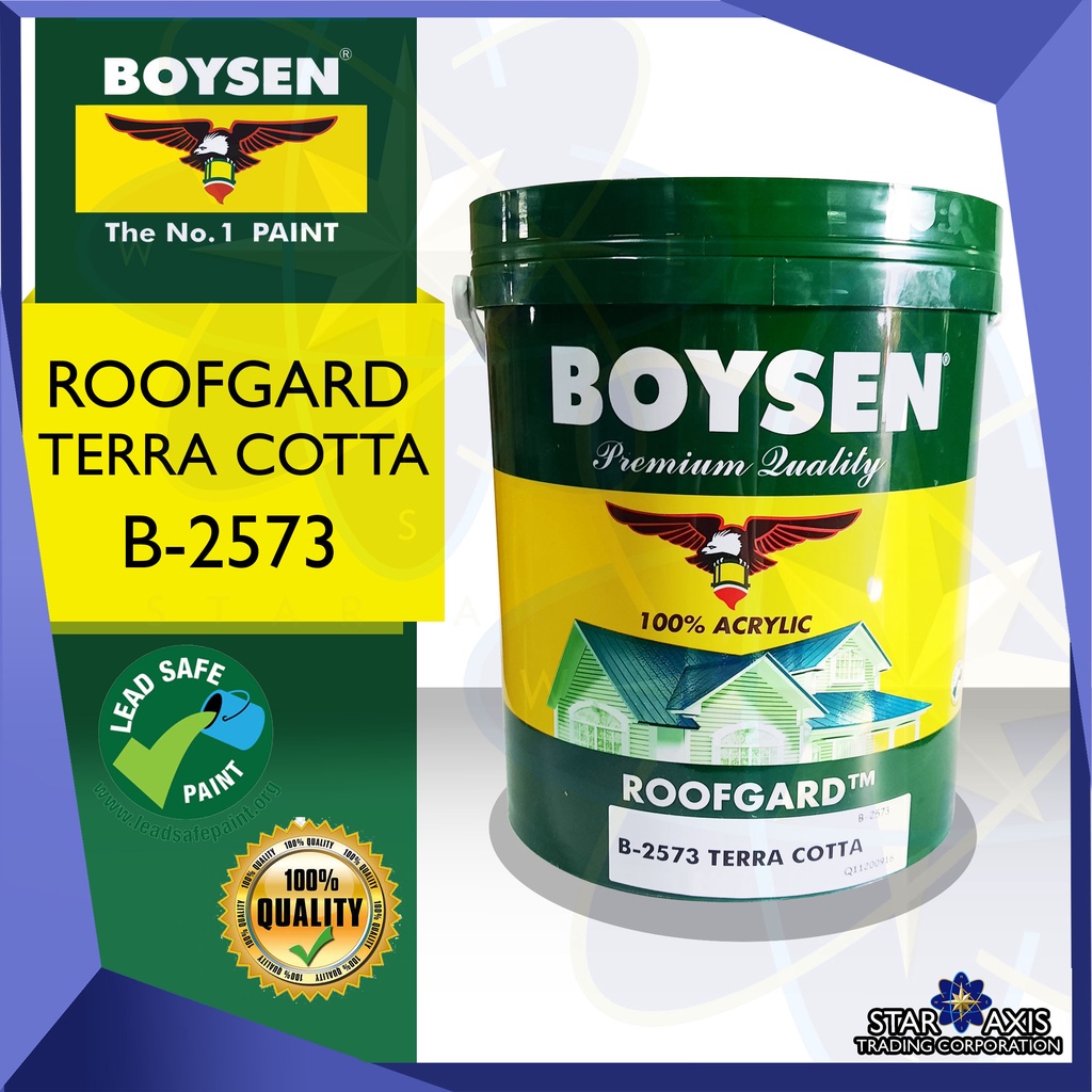 BOYSEN ROOFGARD TERRA COTTA B-2573 4L | Shopee Philippines