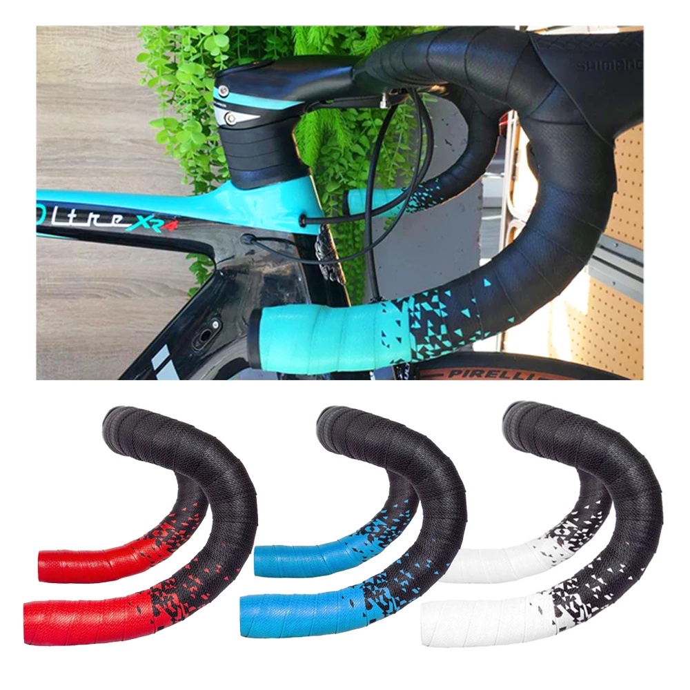 BNVB Bicycle Drop bar Tape ShockAbsorbent Gradient Color Road Bike Bar