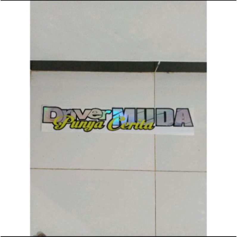 Car STICKER STICKER CUTTING Young DRIVER STICKER Has The Latest Story ...