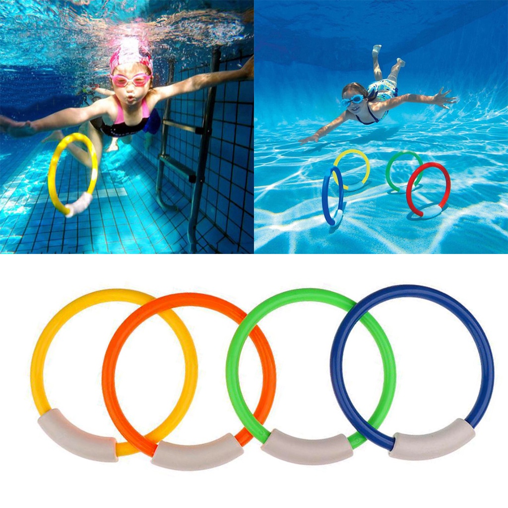 Children Swimming Pool Underwater Diving Rings Kids Water Play Toys ...