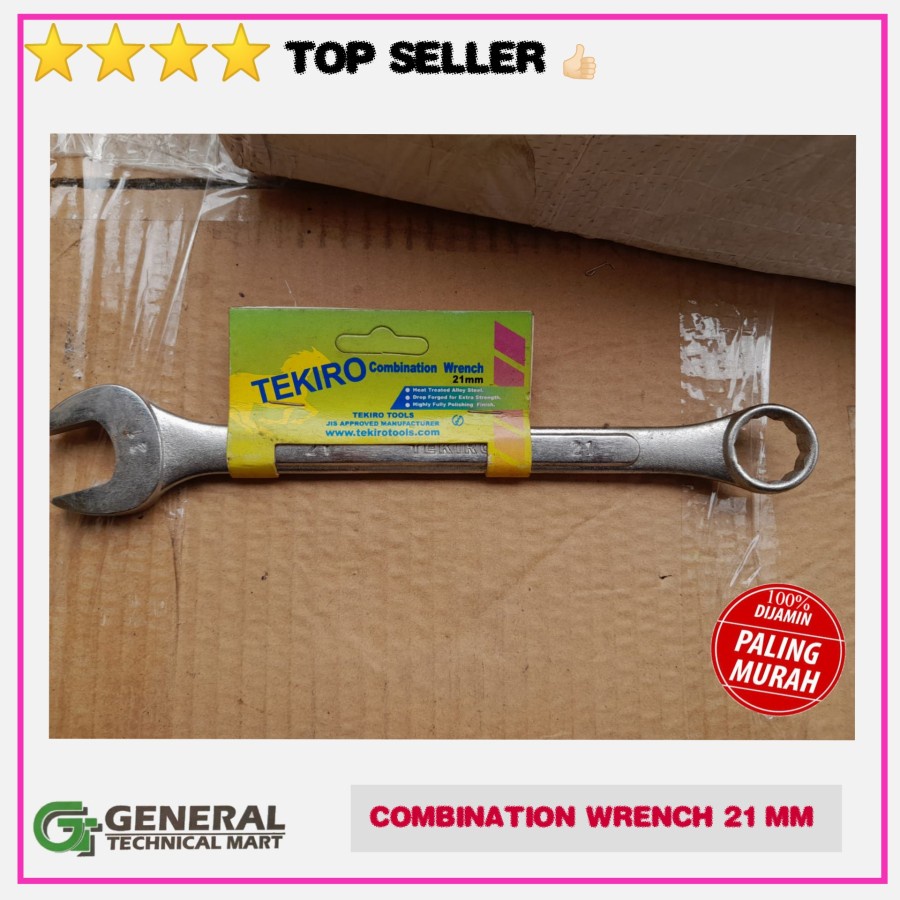 Tekiro COMBINATION WRENCH 21mm - TEKIRO 21mm RING PASS Lock | Shopee ...