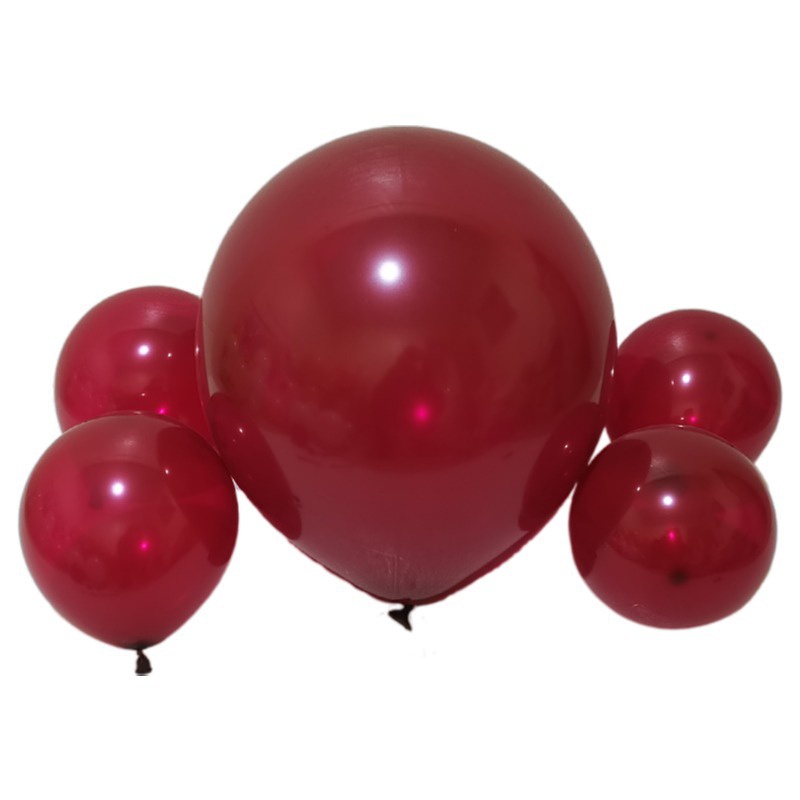 5/10/12/18 Inches Maroon Balloon Crystal Wine Red Balloon Burgundy ...