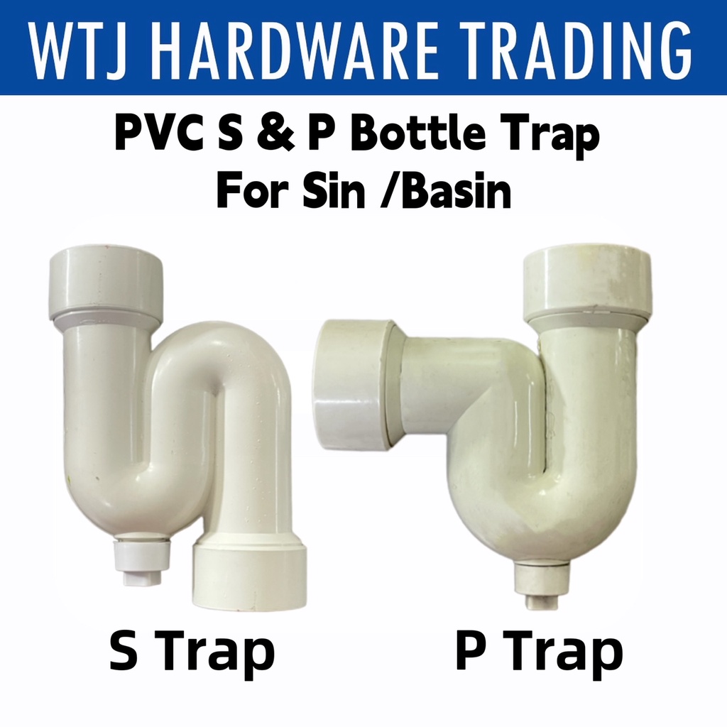 PVC Bottle Trap P Trap and S Trap for Kitchen Sink and Toilet Basin ...