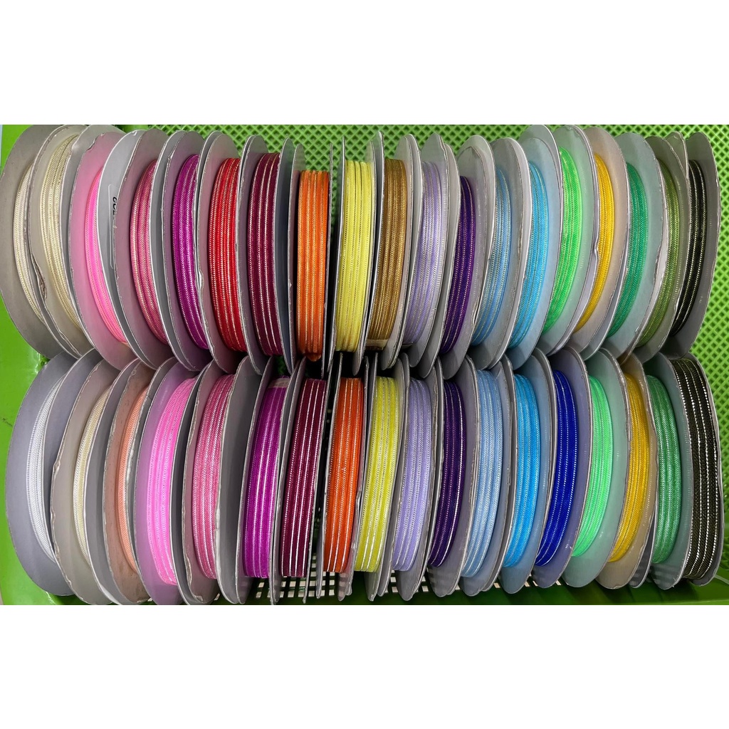 1/2 inch 33 yards Fancy Poly Ribbon #6045 with Gold or Silver Wendy ...