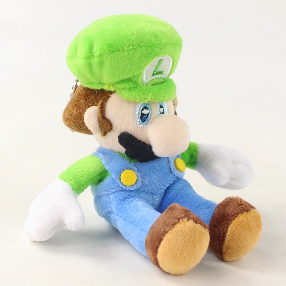 18cm Japan Nintendo Game Super Mario Bros Luigi Key chain Plush Toy ...