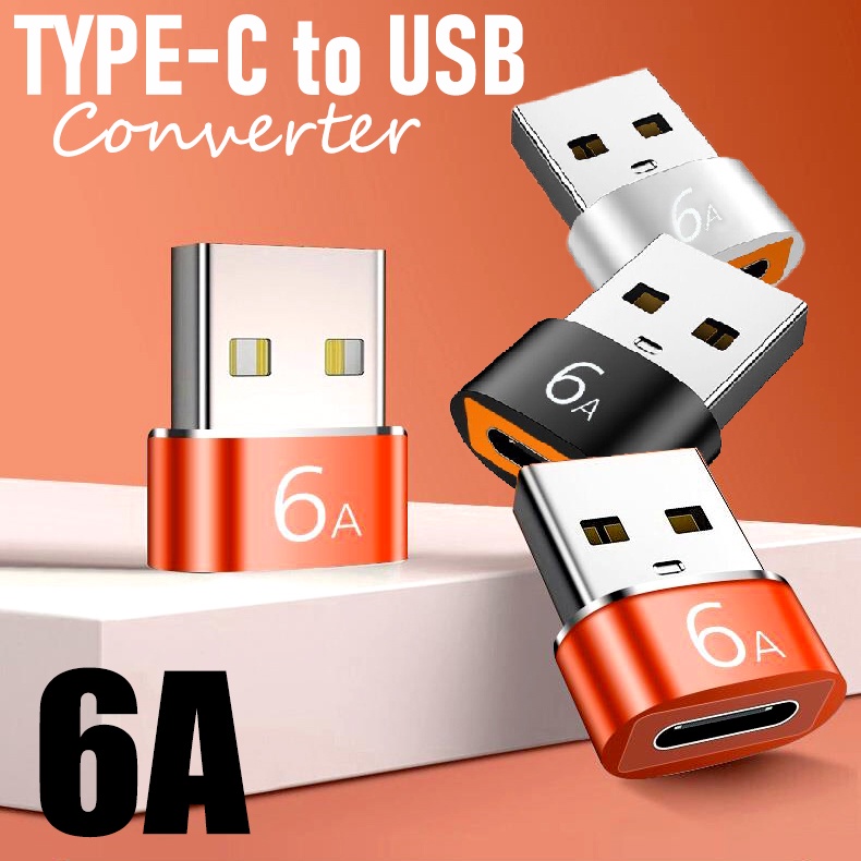 6A Type C Female To USB-3.0 A Male OTG Adapter Converter For Data ...