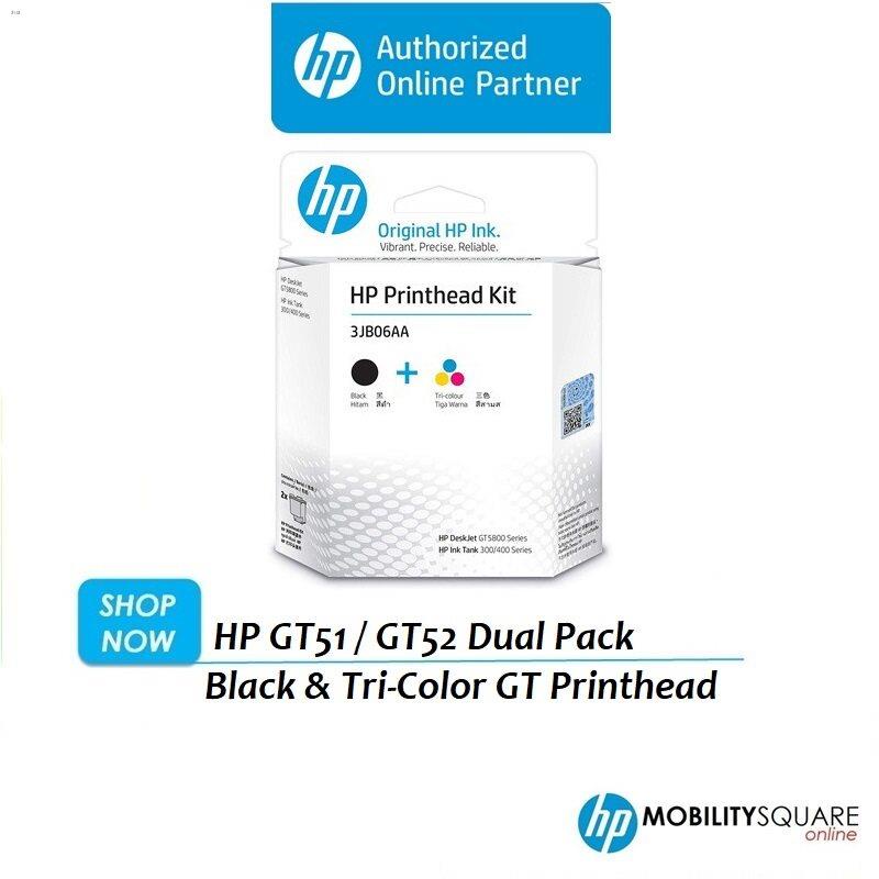 Hp Gt Gt Pack Black Tri Color Printhead Replacement Kit Jb Aa Shopee Philippines