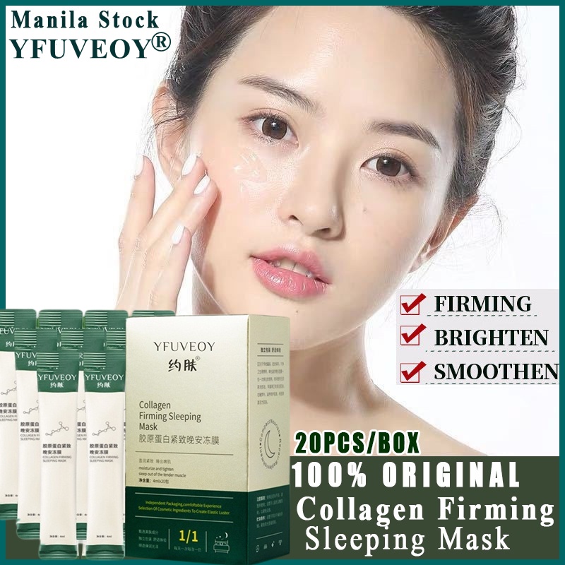 【40Pcs】YFUVEOY Collagen Firming Sleeping Mask Jelly Sleep Mask Anti