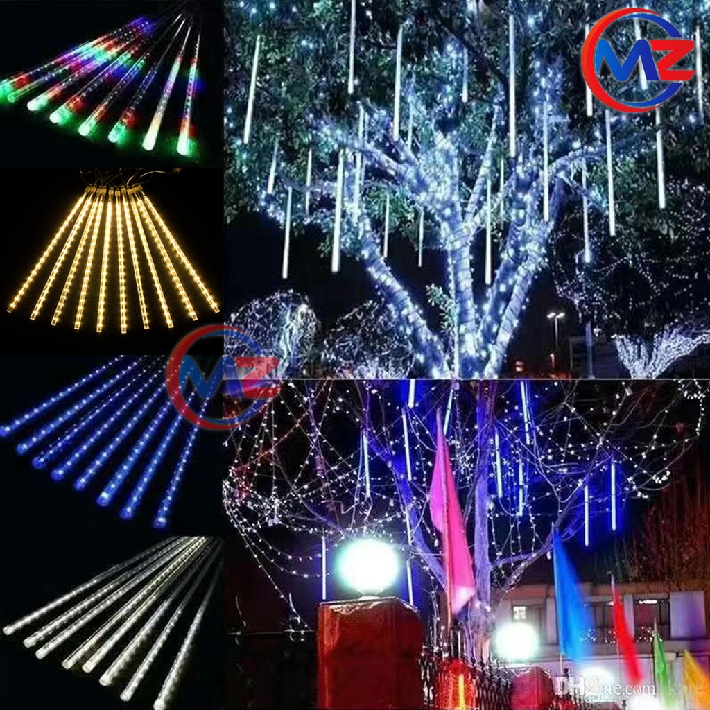 Meteor Shower LED Christmas Lights 8 Tubes 30CM (Multicolor/yellow