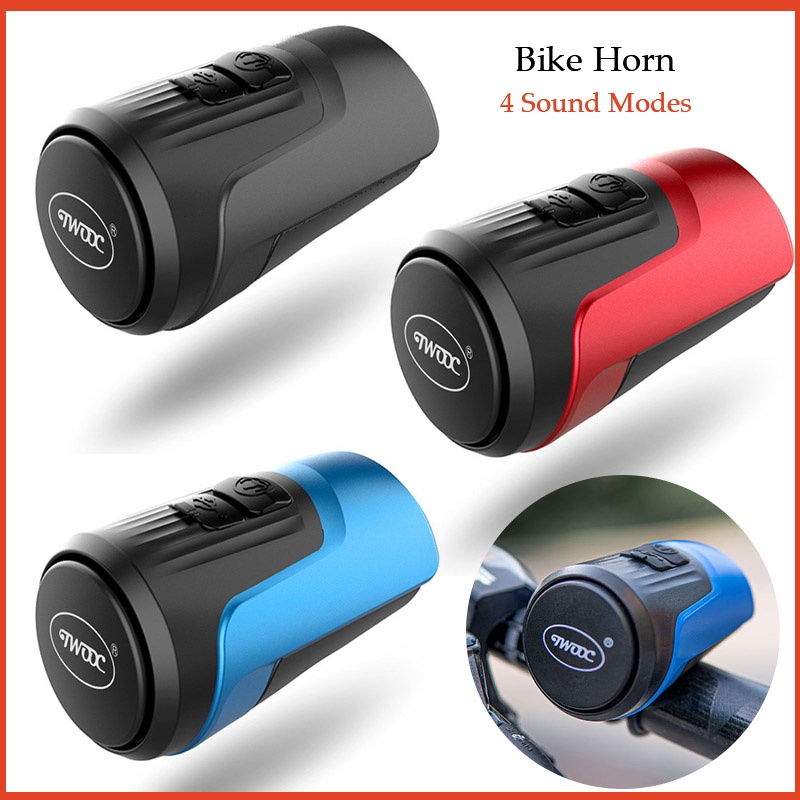 Bike Horn 100 125db Bicycle Electric Bell Bike Horn Loud 4 Sound Modes