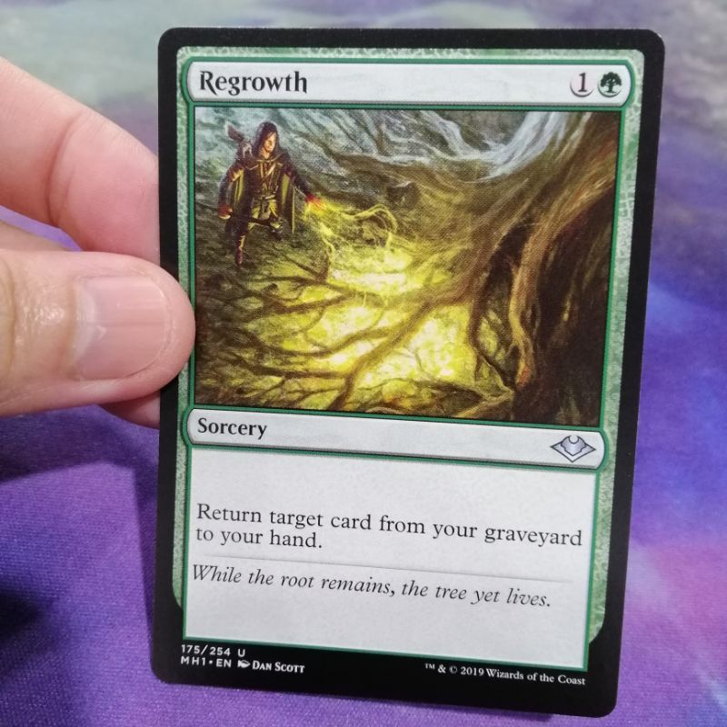 1 Regrowth MTG card magic the gathering commander EDH | Shopee Philippines