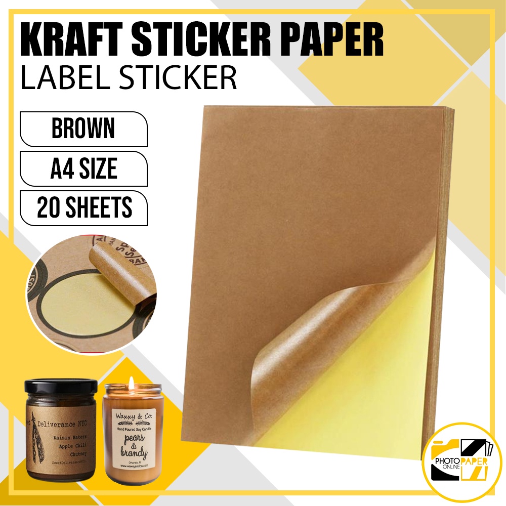 Kraft Sticker Sheets Printing in SG