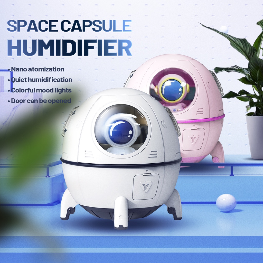 Space Capsule Quiet Air Humidifier USB Ultrasonic Atomizing Humidifier ...