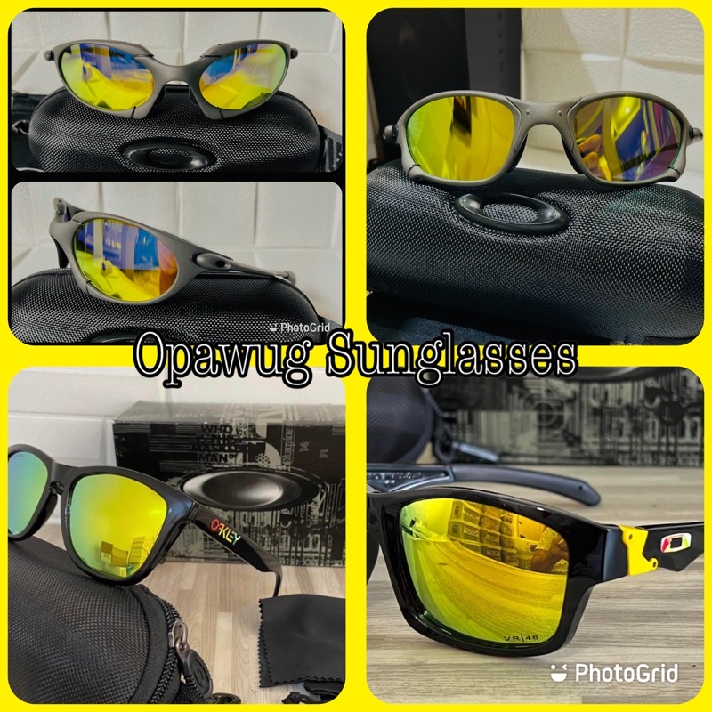 The Collection of Gold Yellow Polarized Sunglasses Indoor Outdoor