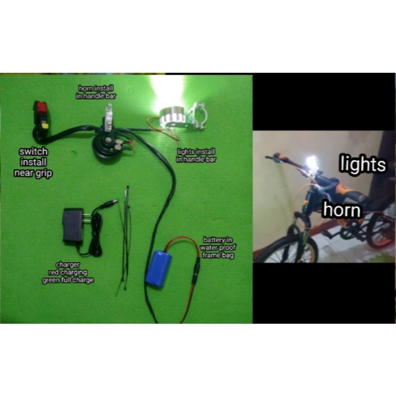 bike lights and horn fix and rechargeable Shopee Philippines