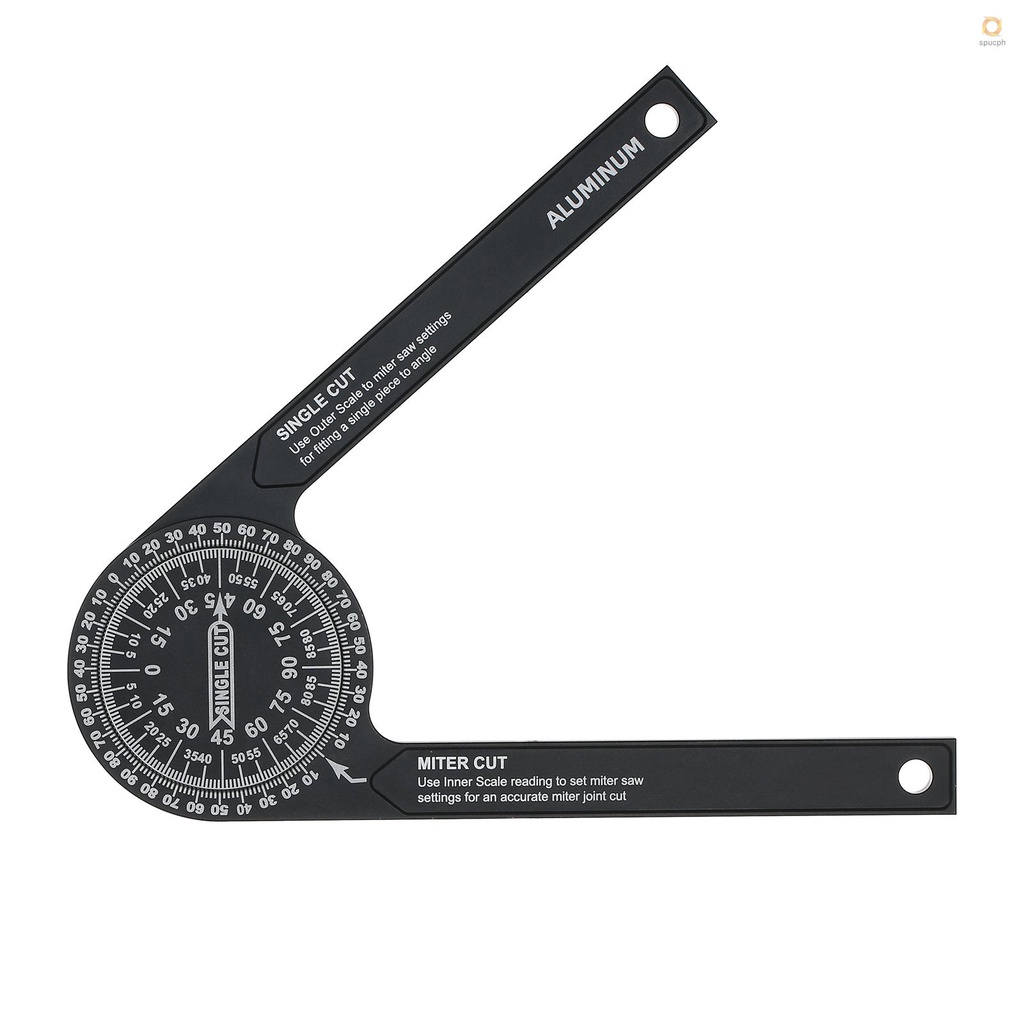 UMP 7-inch Miter Saws Protractor Rust Proof Aluminum Alloy Accurate ...